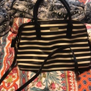 Black and white Kate spade bag